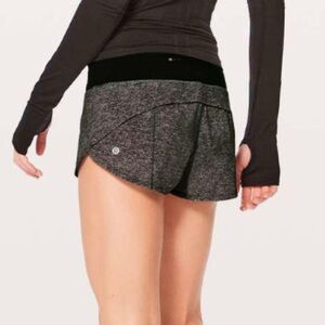 Lululemon Speed Up low rise Short 2.5" Heather Lux Multi Black